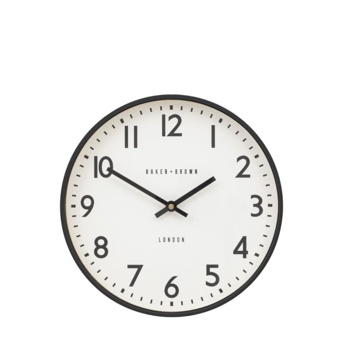 Baker Brown Norton Wall Clock - Black